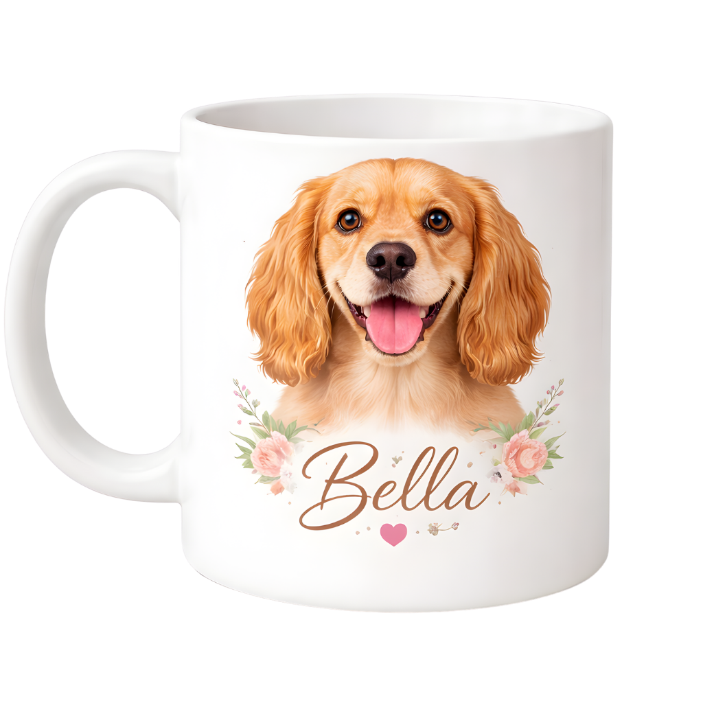 ceramic mug with pet name